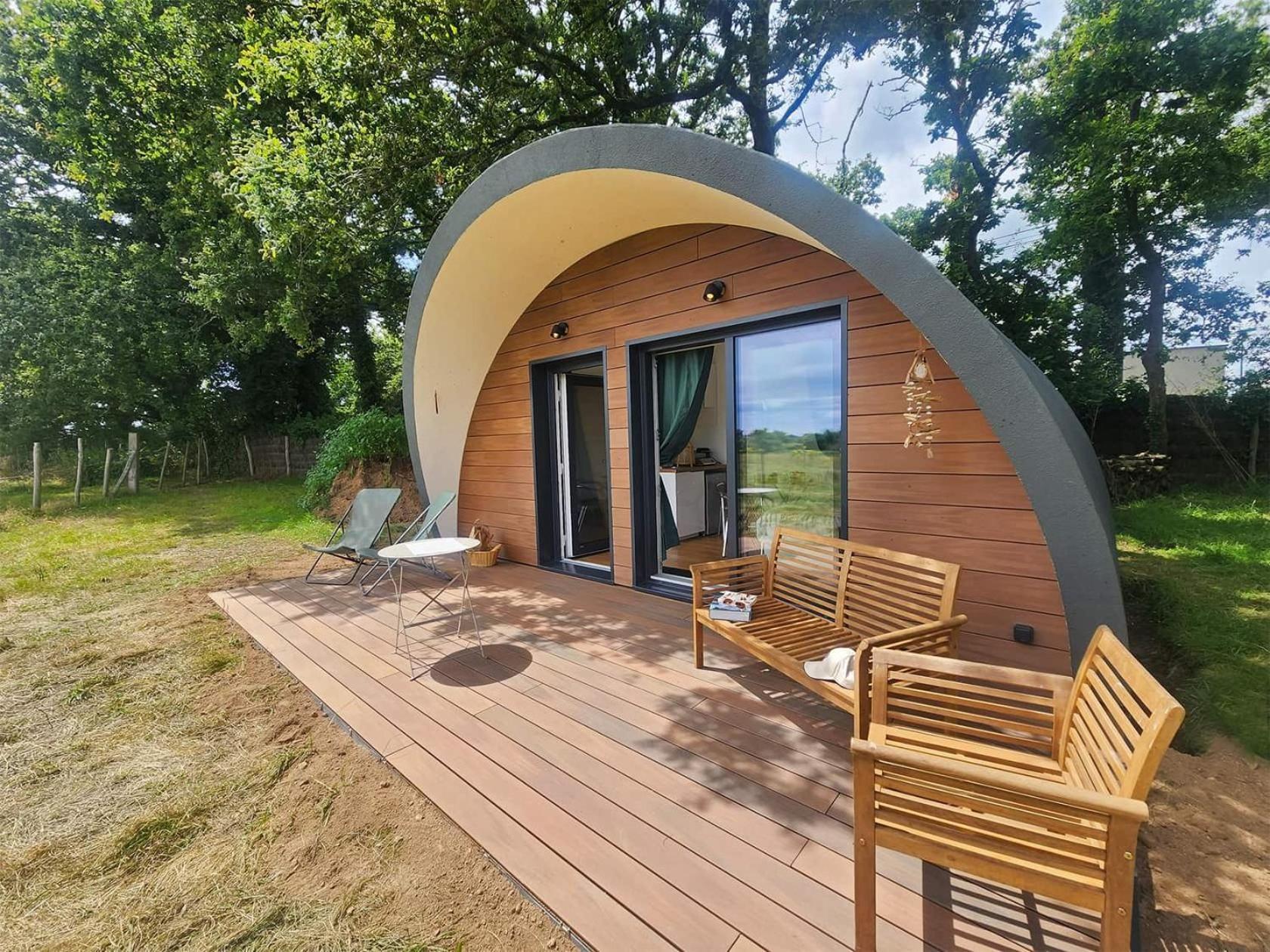 Gites & Tiny Houses Les Hauts De Toulvern Baden Rum bild