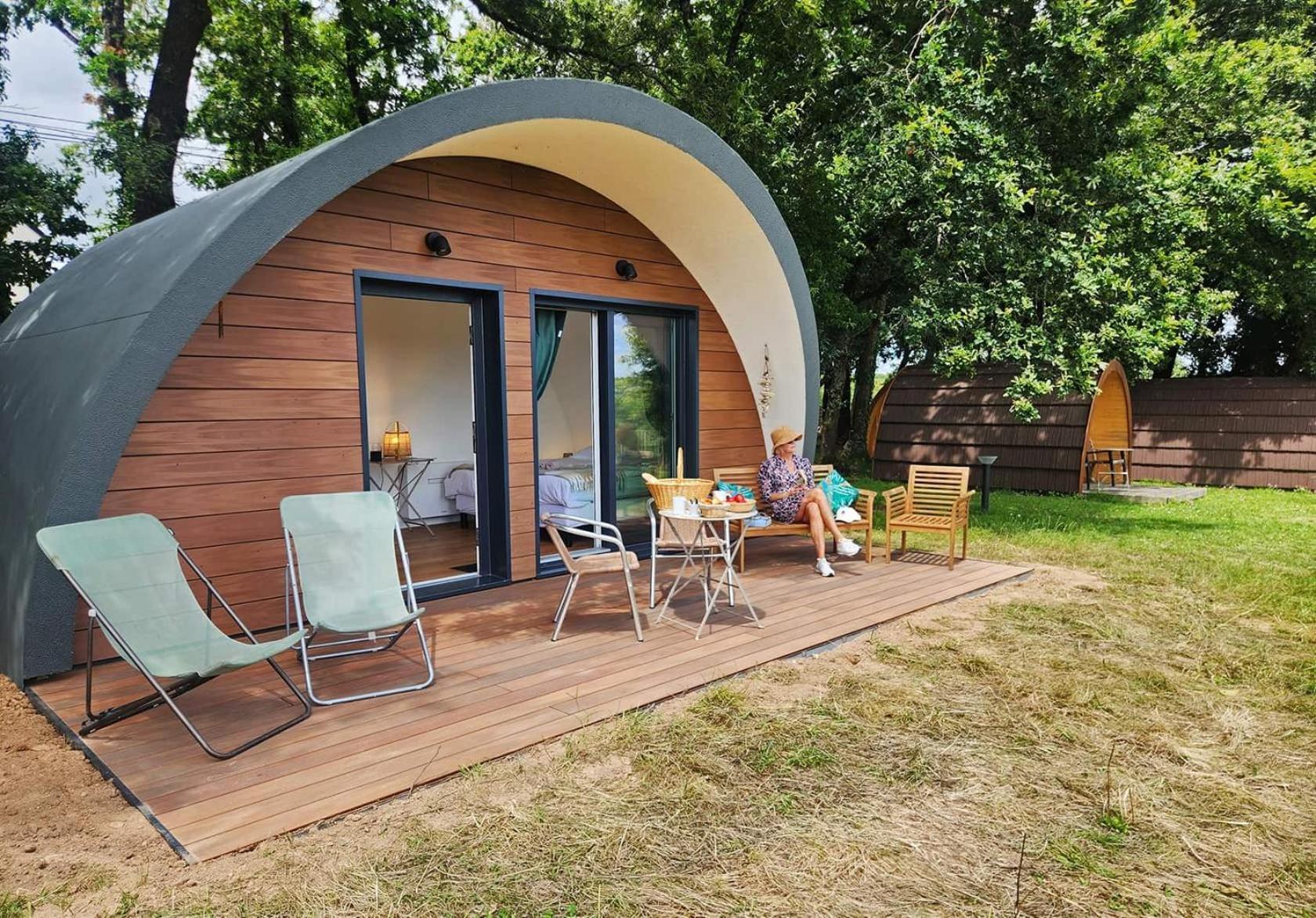 Gites & Tiny Houses Les Hauts De Toulvern Baden Rum bild